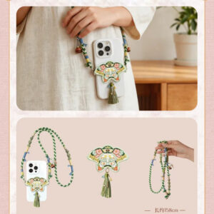 Free Shipping Oriental Folk Embroidery Kite Shape Phone Crossbody Strap | A Splendid Match Official Character Accessory