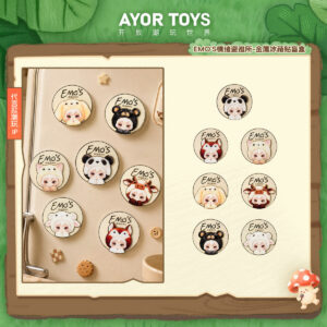 Free Shipping Tian Xuning AYOR TOYS Store EMO'S Emotional Refuge Series Metallic Magnet Blind Box