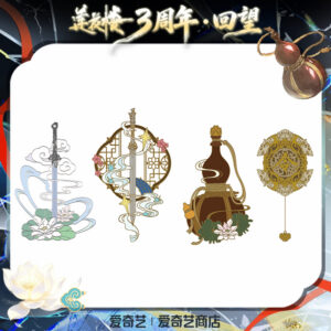 Lastest Mysterious Lotus Casebook 3rd Anniversary iQIYI Official Merch - Cheng Yi (Li Lianhua) Metallic Bookmark