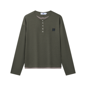 Limited Official Hou Minghao FAD3AWAY FA Faux Layered Waffle Knit Long Sleeve Tee – In Stock Free Shipping